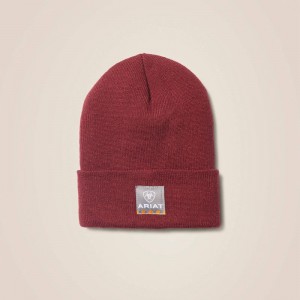 Cherry Stone Ariat Rebar Beanie | 60SQULWFP