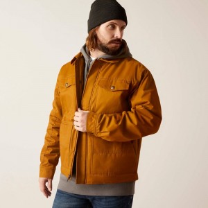 Chestnut Ariat Grizzly 2.0 Canvas Conceal And Carry Jacket | 53UZIXRWG