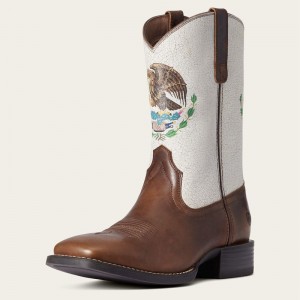 Chocolate Ariat Sport Orgullo Mexicano Western Boot | 05UEAXWIZ