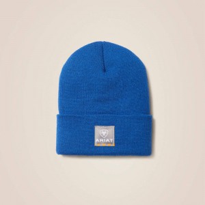 Cobalt Blue Ariat Rebar Beanie | 29IJYQFHD