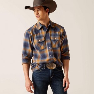 Comb Honey Ariat Hershel Retro Fit Shirt | 14ZSFEBYH