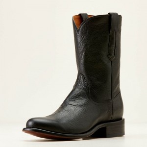 Cool Black Bison Ariat Bench Made Clanton Western Boot | 05HYDCKIF