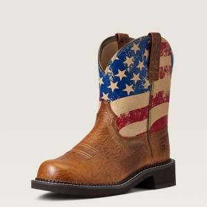 Crackled Tumeric Ariat Fatbaby Heritage Patriot Western Boot | 15VZWLHDA