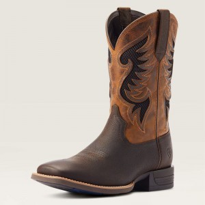 Dark Brown Ariat Cowpuncher Venttek Cowboy Boot | 23GYTVIUD