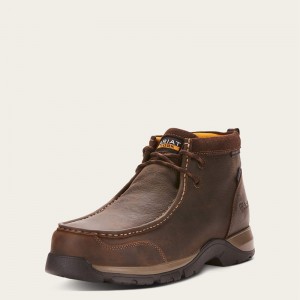 Dark Brown Ariat Edge Lte Moc Waterproof Composite Toe Work Boot | 69ICPGSDR