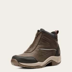 Dark Brown Ariat Telluride Zip Waterproof | 92WYUEMQO