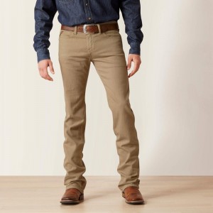 Dark Khaki Ariat M7 Grizzly Straight Jean | 31TOSBLAM