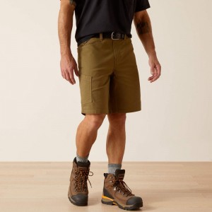 Dark Olive Ariat Rebar Durastretch Made Tough 10" Short | 85WZUXEYO