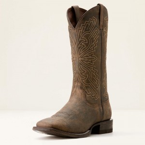 Dark Tan Ariat Sting Cowboy Boot | 17NFLRBSO