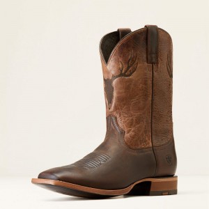 Dark Whiskey Ariat Crosshair Cowboy Boot | 28GYBEXQD