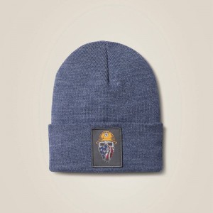 Denim Heather Ariat Born For This Watch Cap | 94HETJZQF