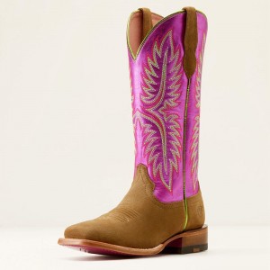 Dijon Roughout/Electric Raspberry Ariat Frontier Calamity Jane Western Boot | 18FCWMHEO