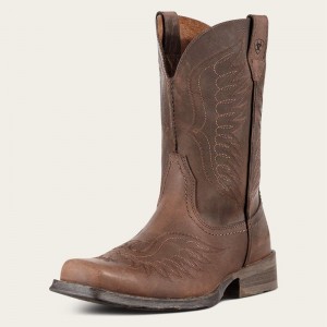 Distressed Brown Ariat Rambler Phoenix Western Boot | 23SMUBKZW