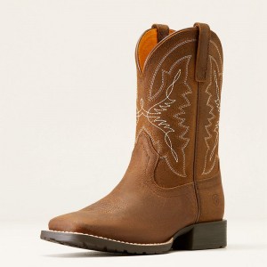 Distressed Tan Ariat Bk Hybrid Rancher Western Boot | 36TCVNPZY