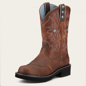 Driftwood Brown Ariat Probaby Western Boot | 74BACRGNV