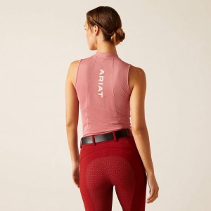 Dusty Rose Ariat Hailey 1/4 Zip Baselayer | 30ZSWVFDC