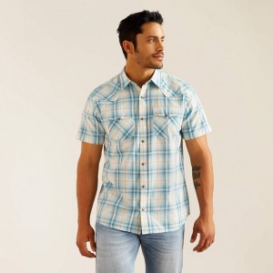 Egret Ariat Harold Retro Fit Shirt | 06ATNDQJW