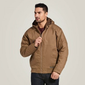 Field Khaki Ariat Rebar Duracanvas Jacket | 83GJWMRCF