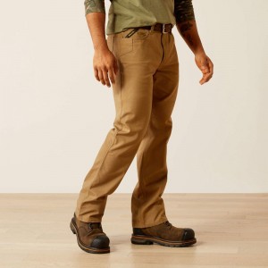 Field Khaki Ariat Rebar M5 Straight Durastretch Made Tough Straight Pant | 29EGWVXFO