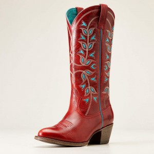 Flame Red Ariat Desert Holly Western Boot | 67VRUBXIC