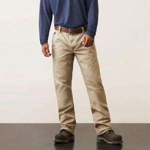 Fr Khaki Ariat Fr M4 Relaxed Workhorse Boot Cut Pant | 25FBYLPQG