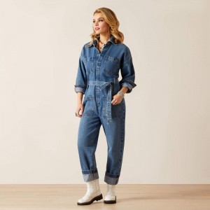 Georgia Ariat Denim Jumpsuit | 37KZCTDBG