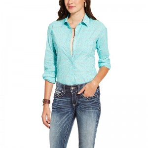 Gia Geo Print Ariat Kirby Stretch Shirt | 35EIJWMFH