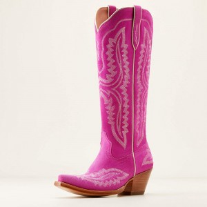 Haute Pink Suede Ariat Casanova Western Boot | 93SZAOJFQ