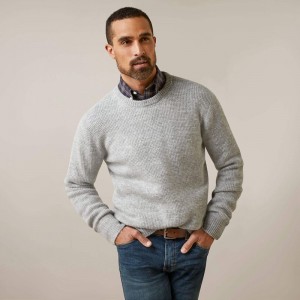 Heather Grey Ariat Mill Valley Sweater | 56YSBFHWD