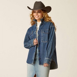 Hesperia Ariat Denim Shirt Jacket | 43VWPLDXE