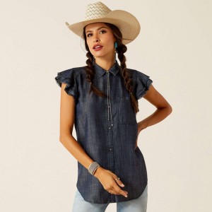 Indigo Rinse Ariat Carriage Top | 43RANIBTL