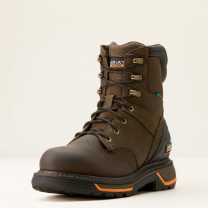 Iron Coffee Ariat Big Rig 8" Waterproof Work Boot | 04QWPXMSV