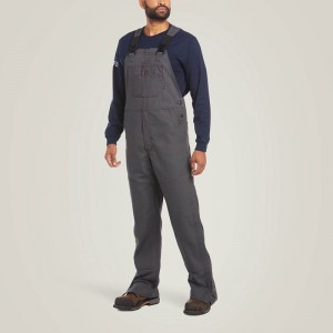 Iron Grey Ariat Fr Canvas Unlined Bib | 42VKFASPH