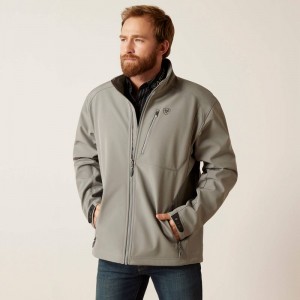 Jetty Grey Ariat Logo 2.0 Softshell Jacket | 90EZIVHBF