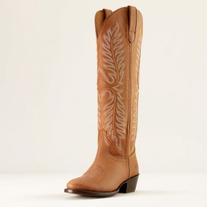 Light Acorn Ariat Belle Stretchfit Western Boot | 63OJIRAHY