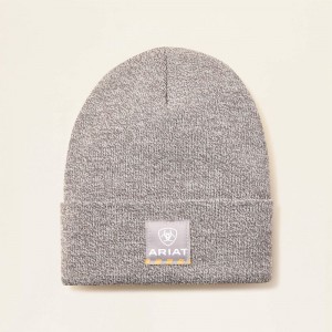 Light Grey & Dark Grey Ariat Rebar Beanie | 23JQPYHXS