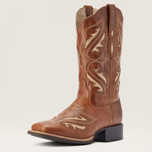 Midday Tan Ariat Round Up Bliss Western Boot | 60ULANKRQ