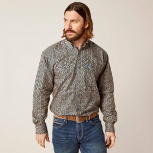 Moonlit Ocean Ariat Garner Classic Fit Shirt | 91LDFTYHQ