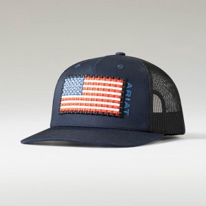 Multi Ariat Basket Weave Flag Cap | 57ABSGMXY