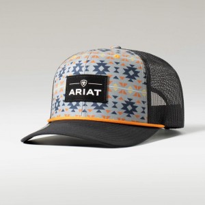 Multi Ariat Geo Top Rope Cap | 83YCKARPU