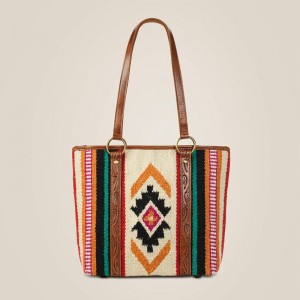 Multi Ariat Wool Blanket Tote | 68BCWJTYH