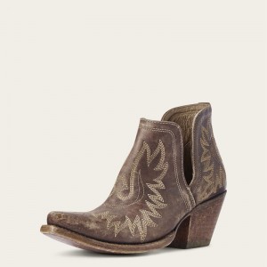 Naturally Distressed Brown Ariat Dixon Bootie | 43OIWKRMP