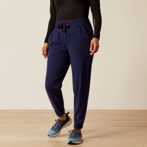 Navy Ariat Blackwell Cargo Stretch Jogger Scrub Pant | 50AVMUQSW