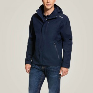 Navy Ariat Coastal Waterproof Jacket | 85AWNJOGK