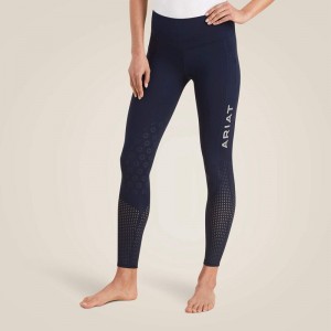 Navy Ariat Eos Knee Patch Tight | 32SYTWRHE