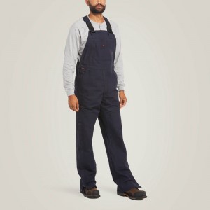 Navy Ariat Fr Canvas Unlined Bib | 01GPHLSKY