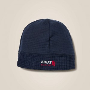 Navy Ariat Fr Polartec Beanie | 52JMFZUVS