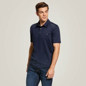 Navy Ariat Norco Polo | 73WARXTUE