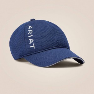 Navy Ariat Tek Performance Mesh Cap | 29REOGFLD