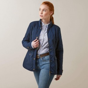 Navy Ariat Woodside Jacket | 42YJFALMB